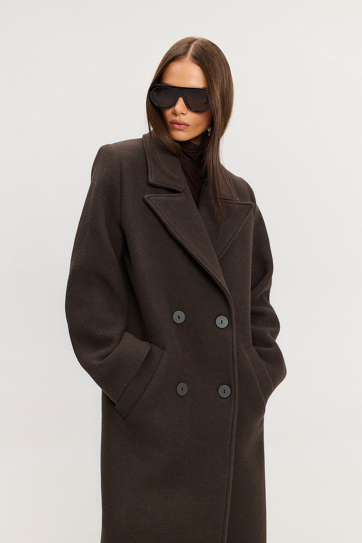 Płaszcz Carmen dark brown