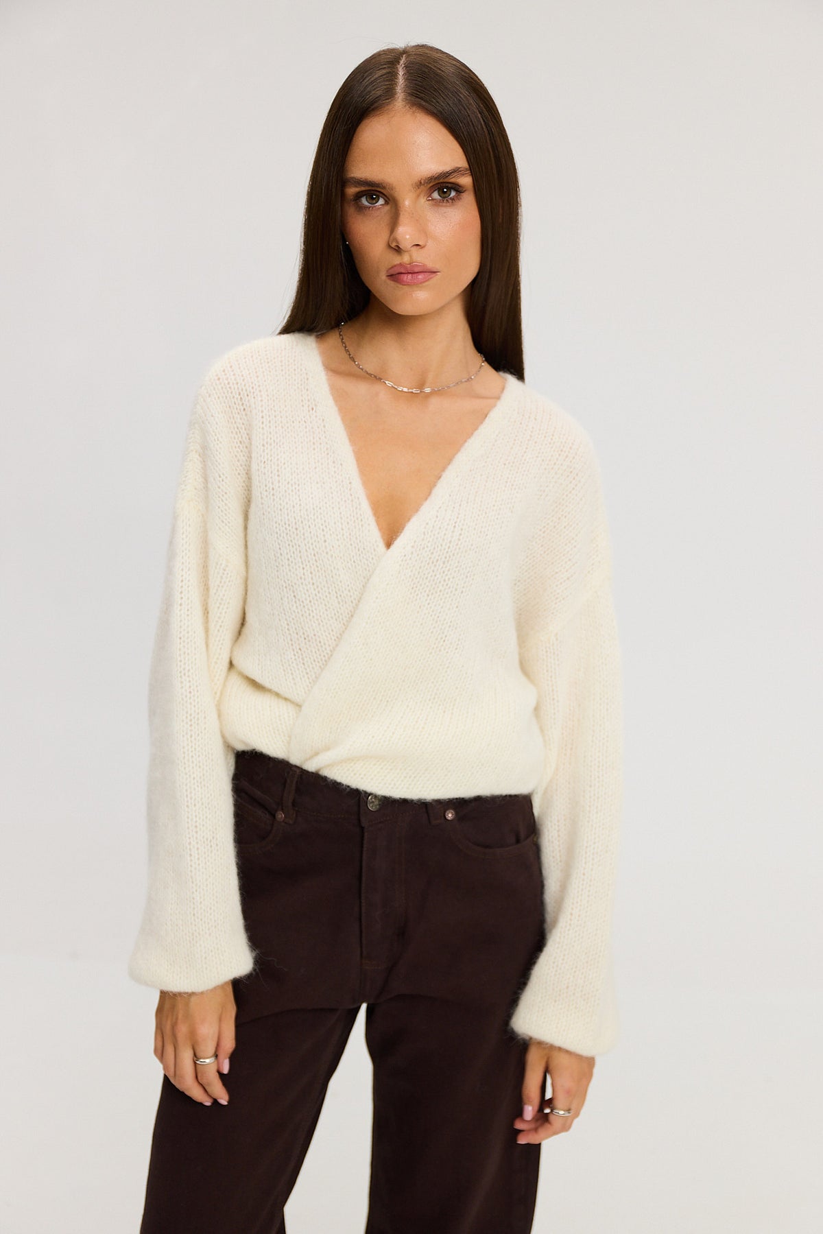 Sweter kardigan Ingrid cream