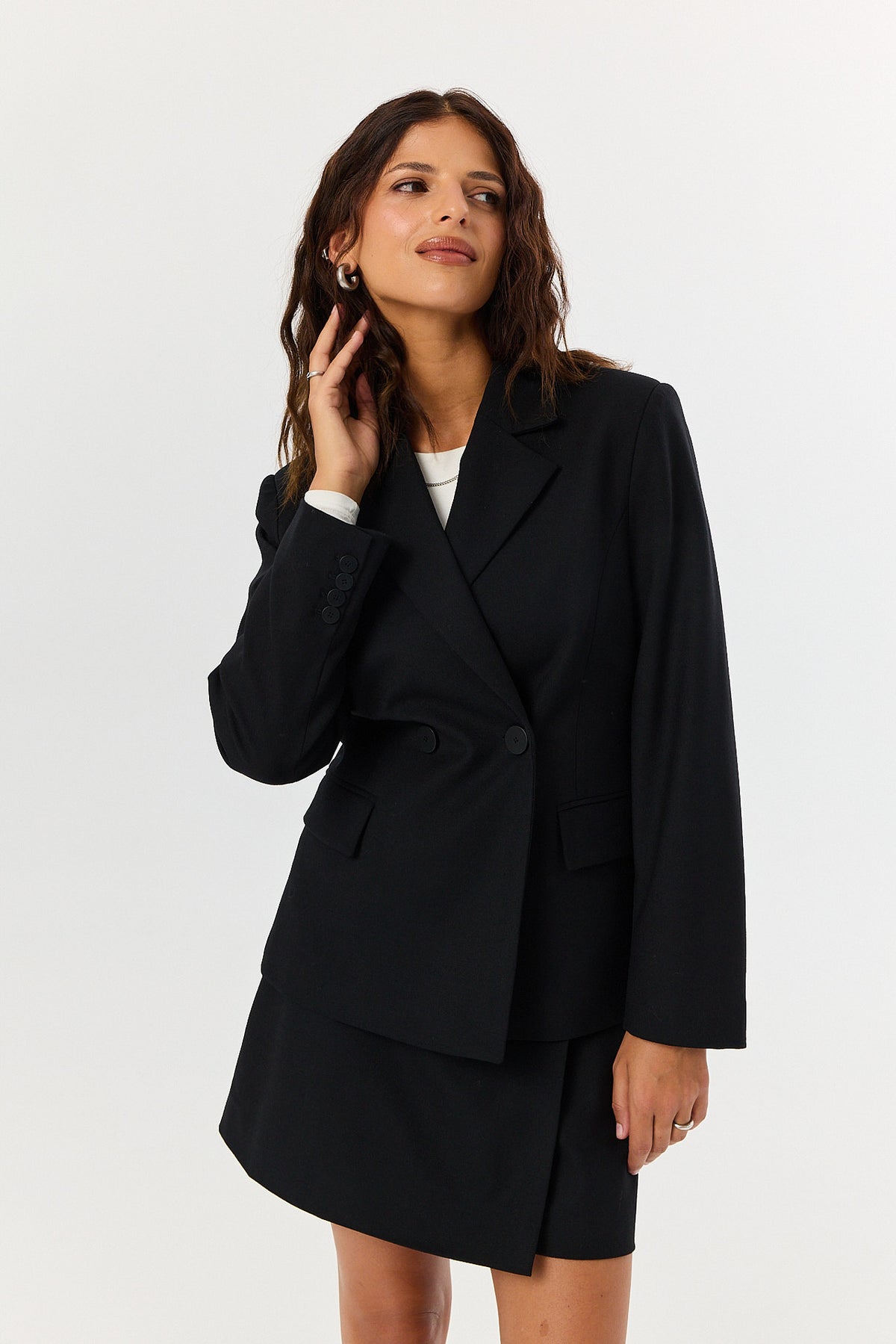Spódnica Simone wool black