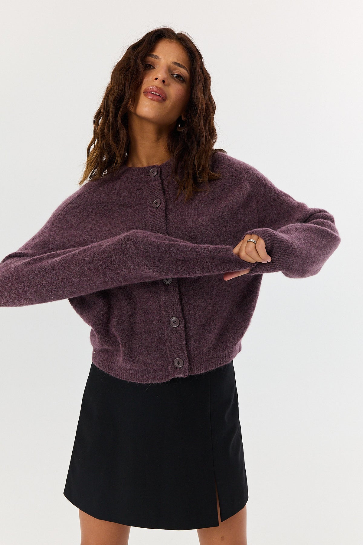 Spódnica Glen wool black