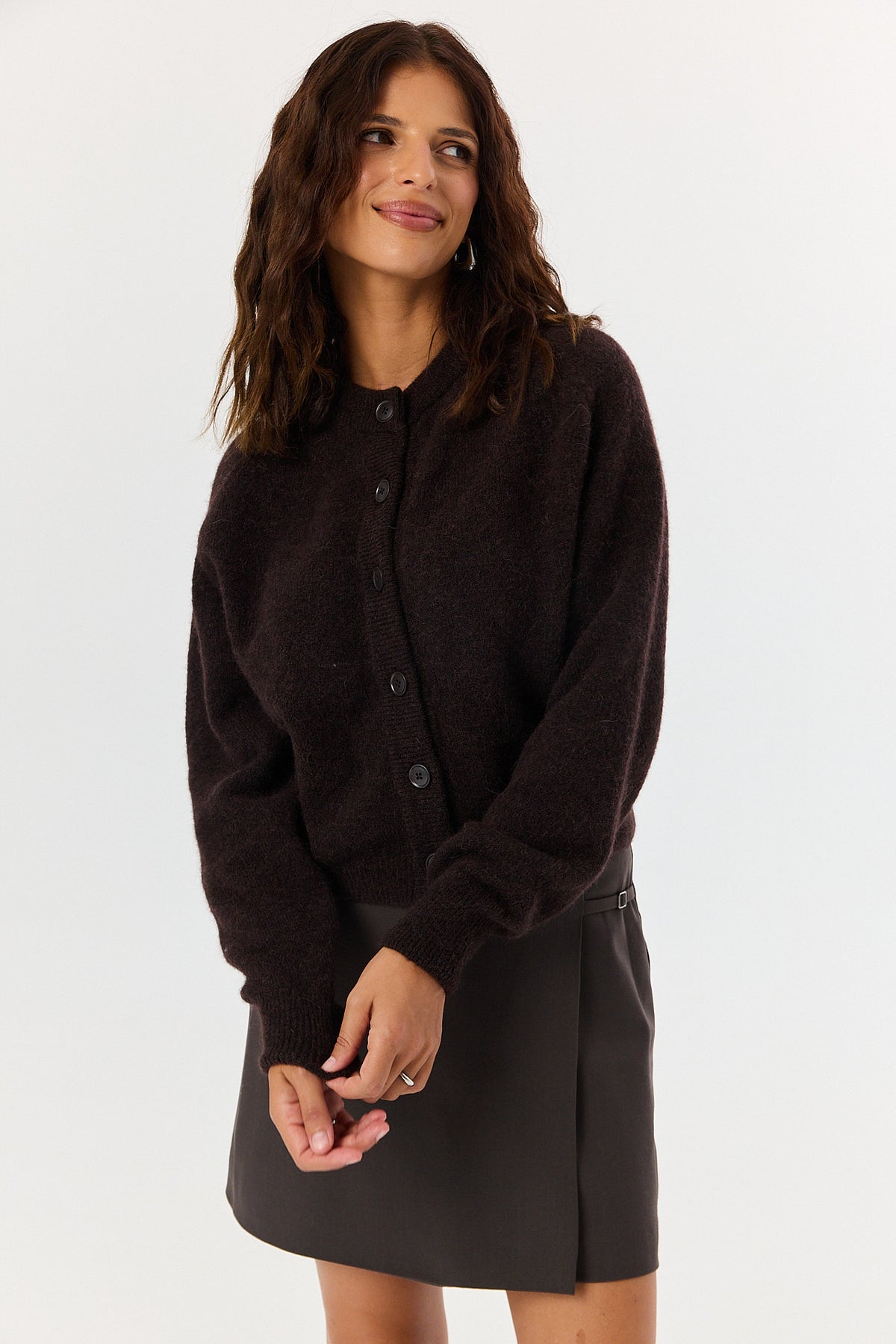 Kardigan Jean dark chocolate