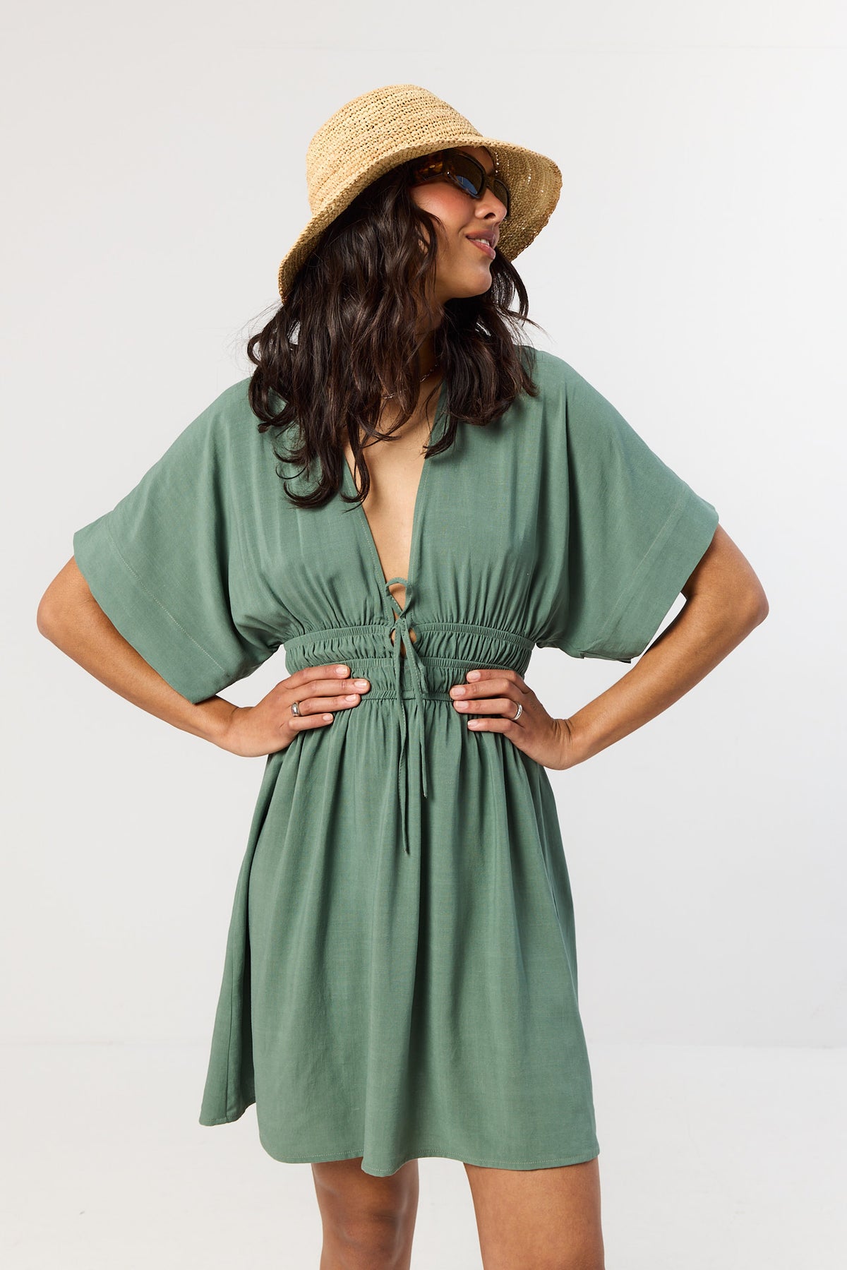 Sukienka Chelsea smoky green