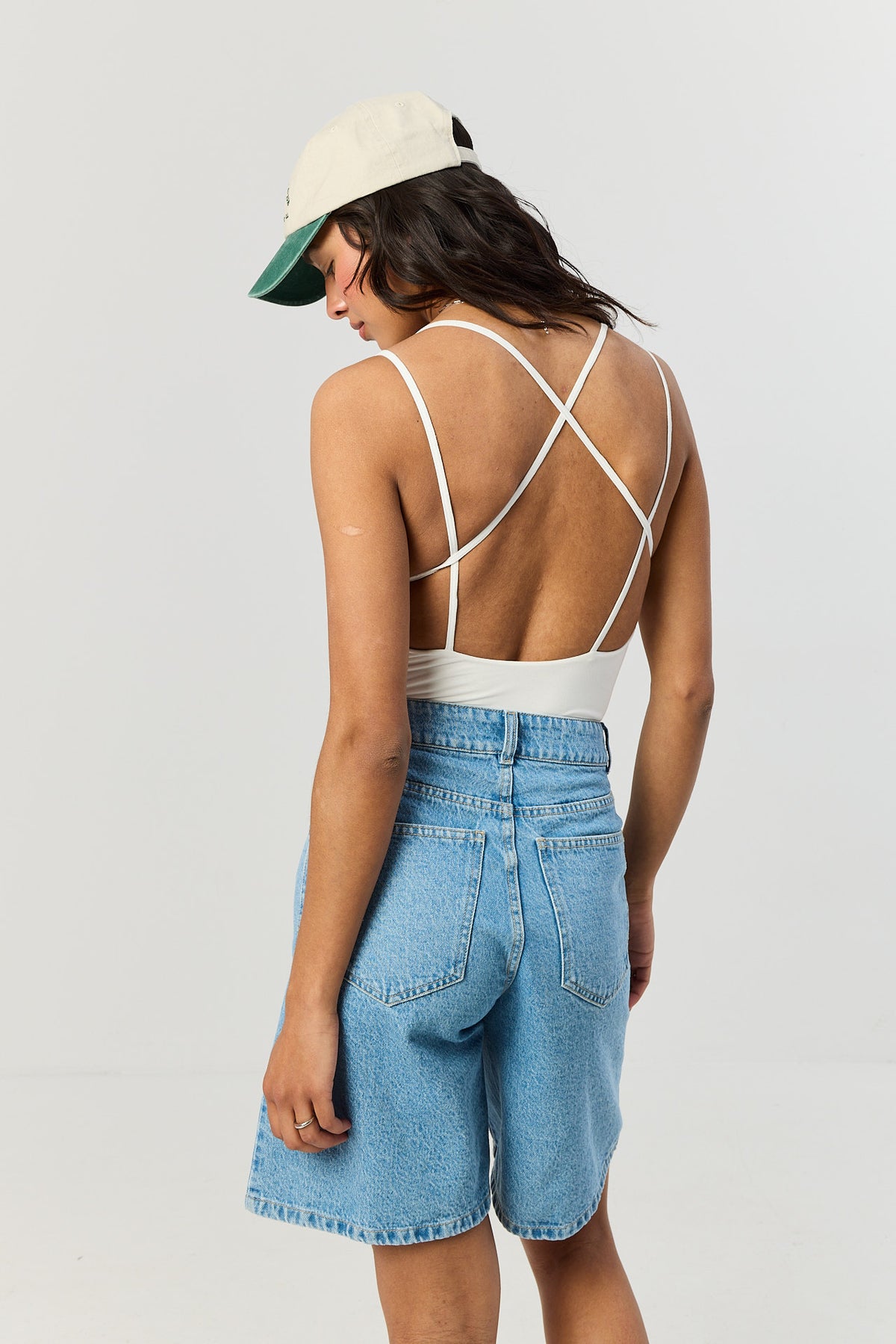 Bermudy jeansowe baby blue
