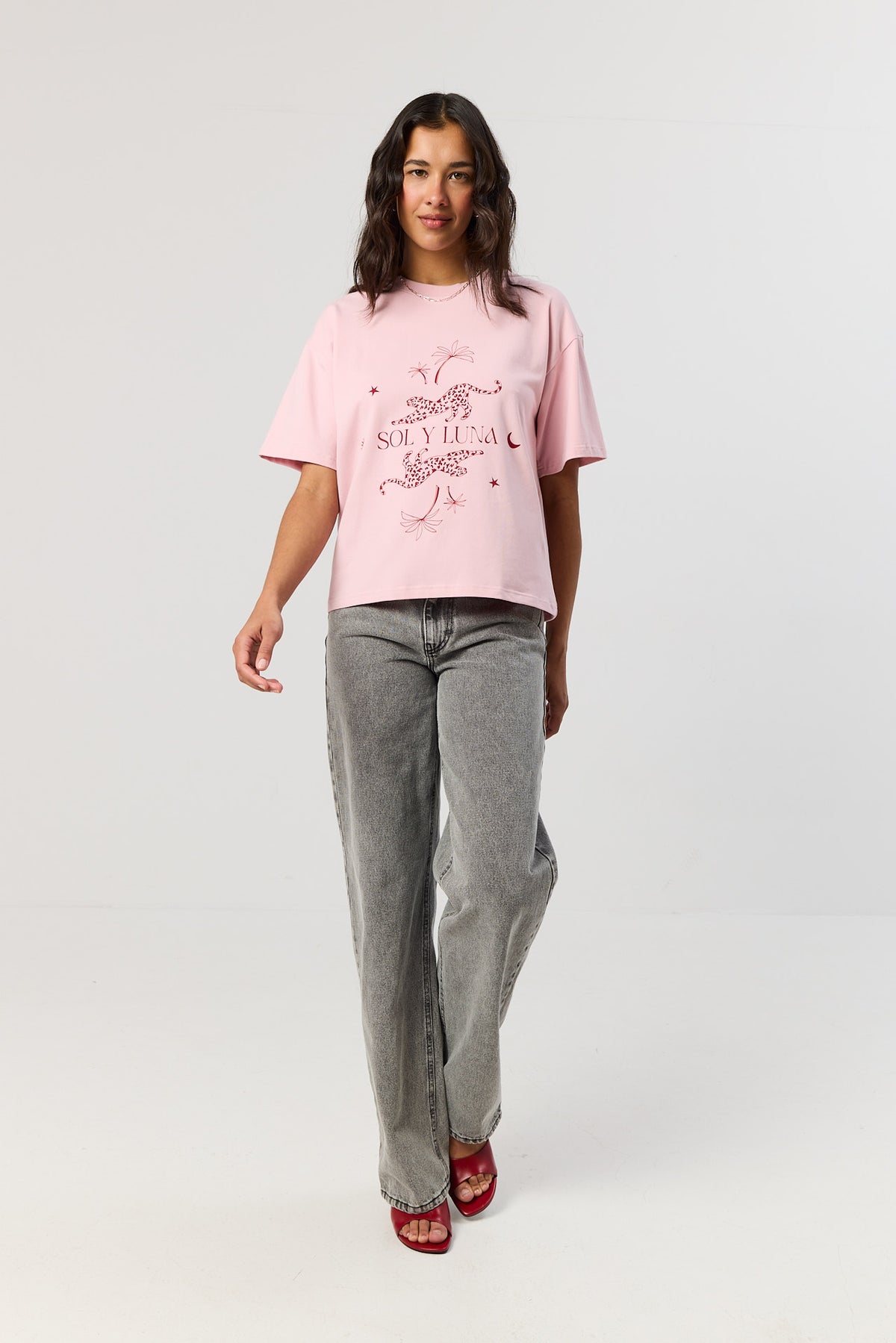 T-shirt Leo smoky pink