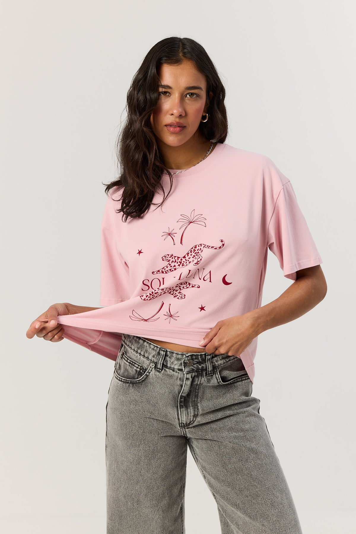 T-shirt Leo smoky pink