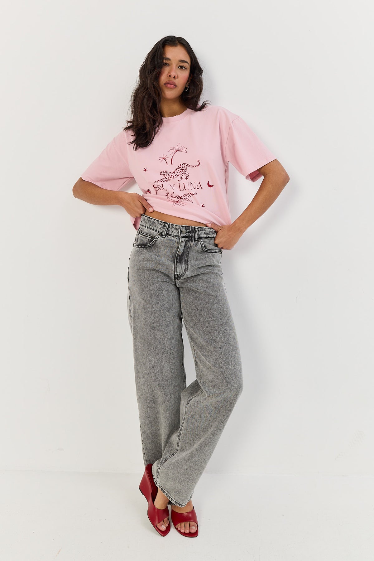 T-shirt Leo smoky pink