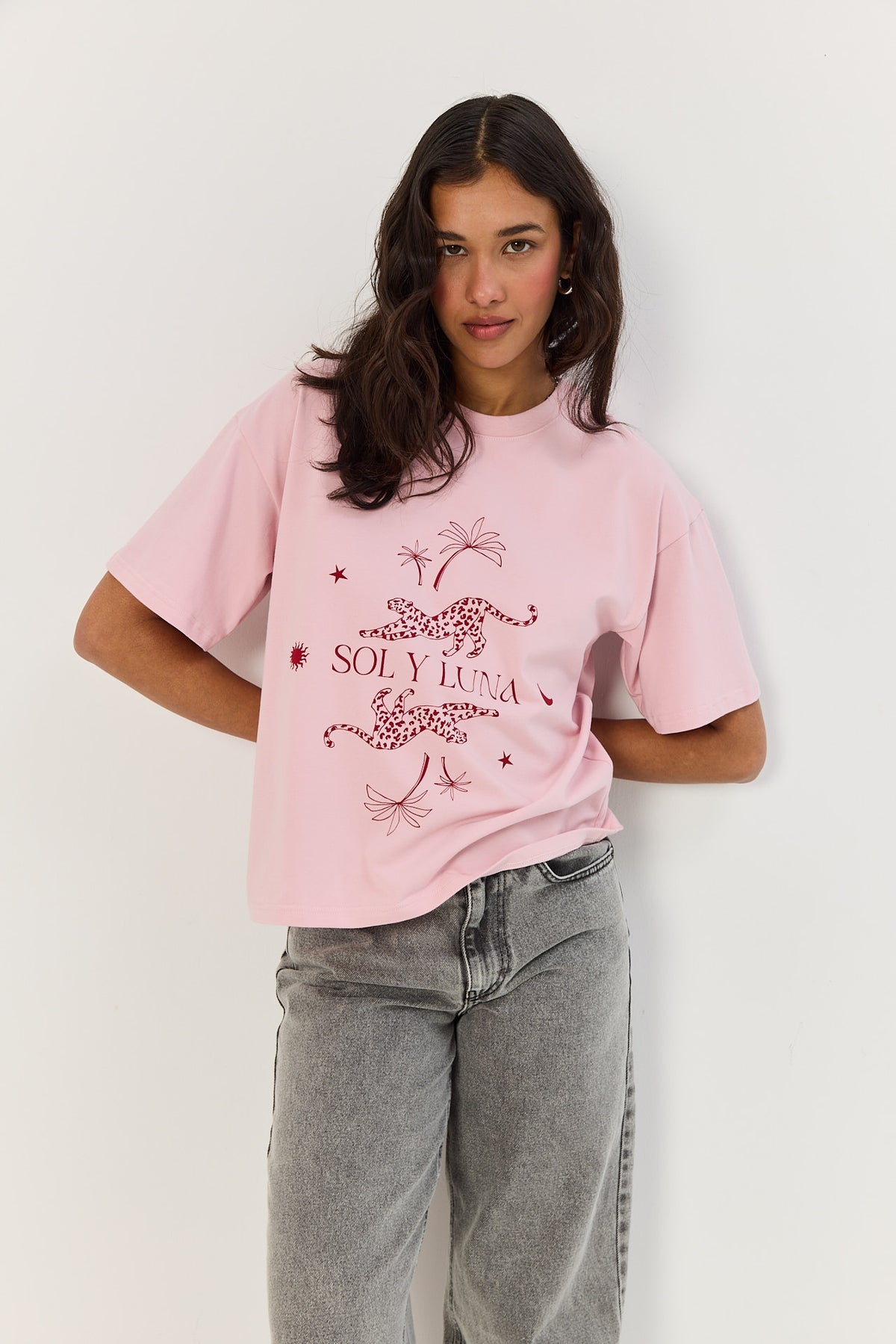 T-shirt Leo smoky pink