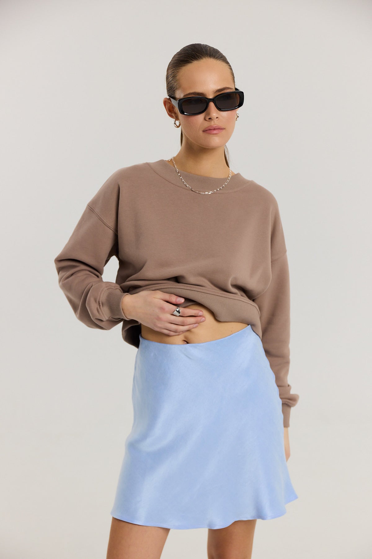 Spódnica Petra short powder blue