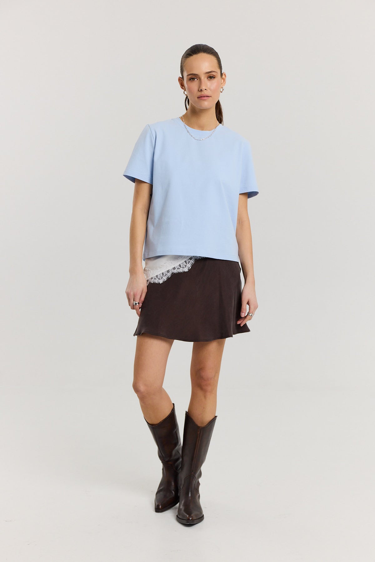 Spódnica Petra short dark chocolate