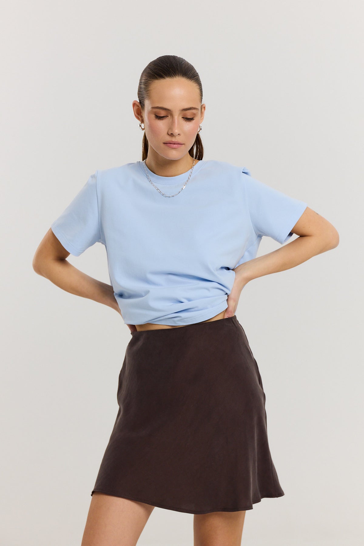 Spódnica Petra short dark chocolate
