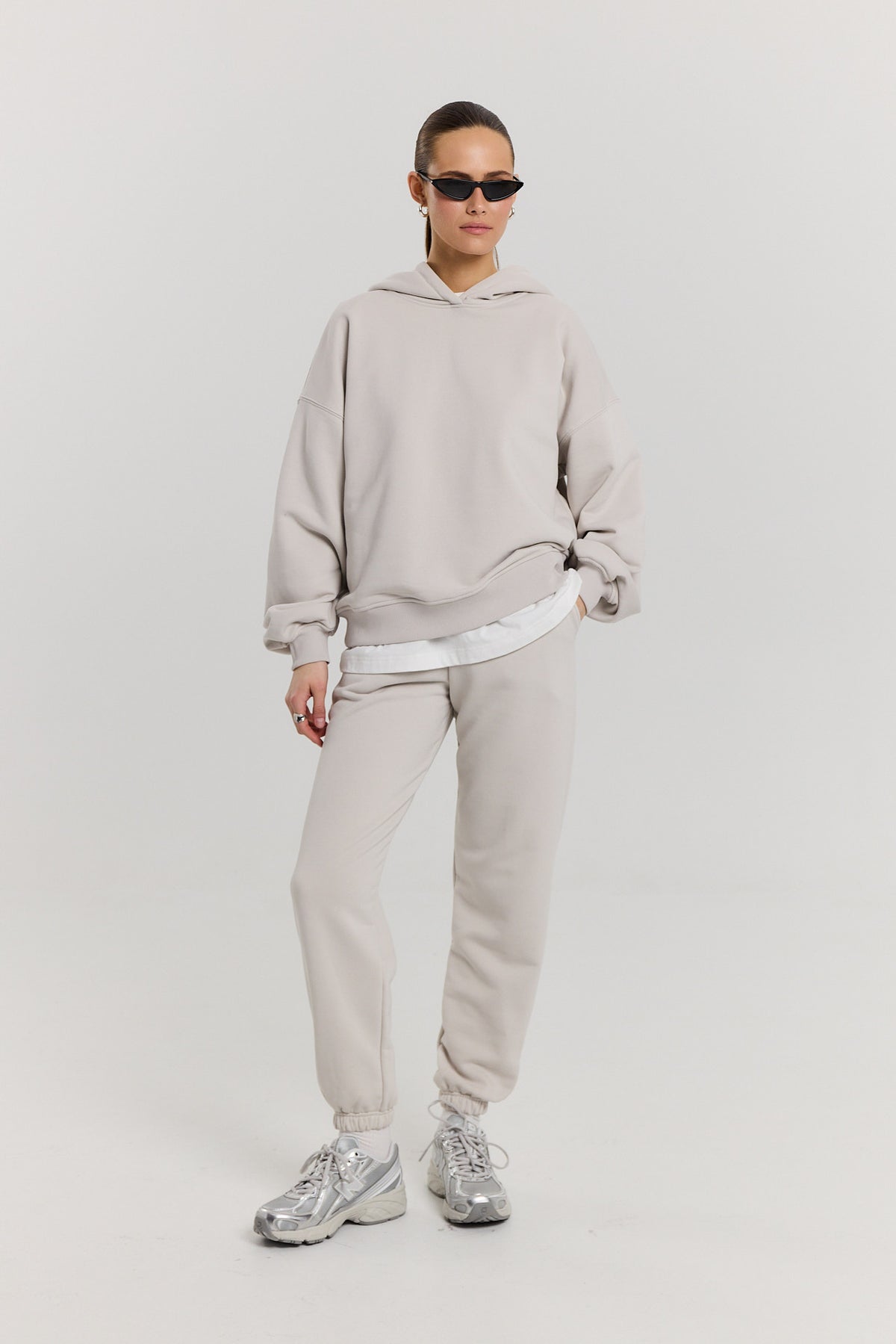 Bluza Boyfriend Hoodie almond milk