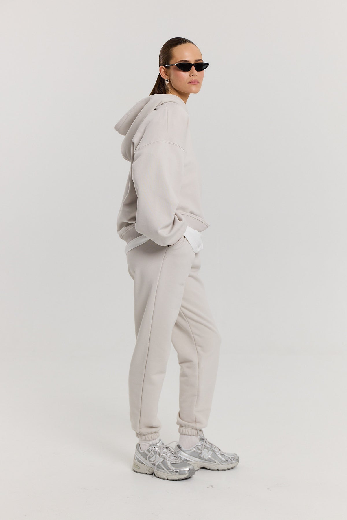 Bluza Boyfriend Hoodie almond milk