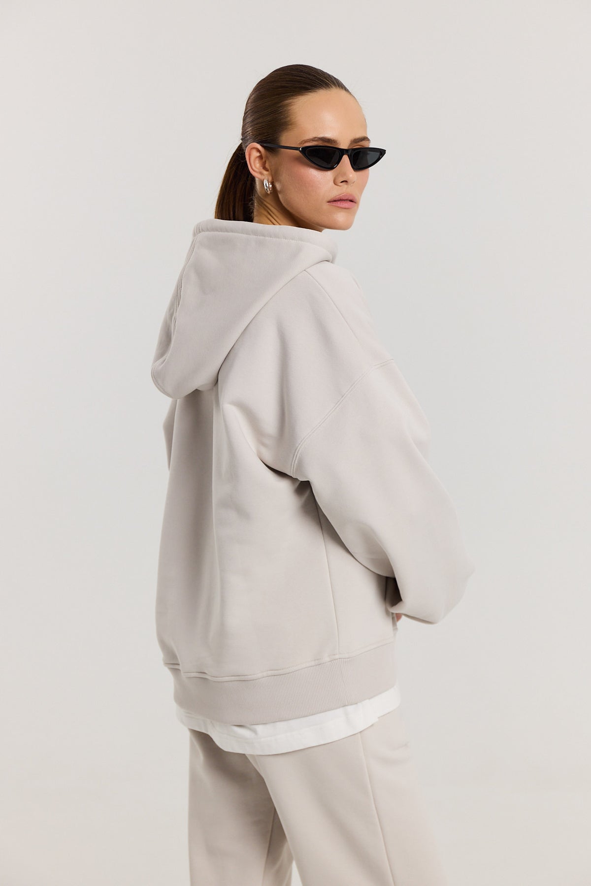 Bluza Boyfriend Hoodie almond milk