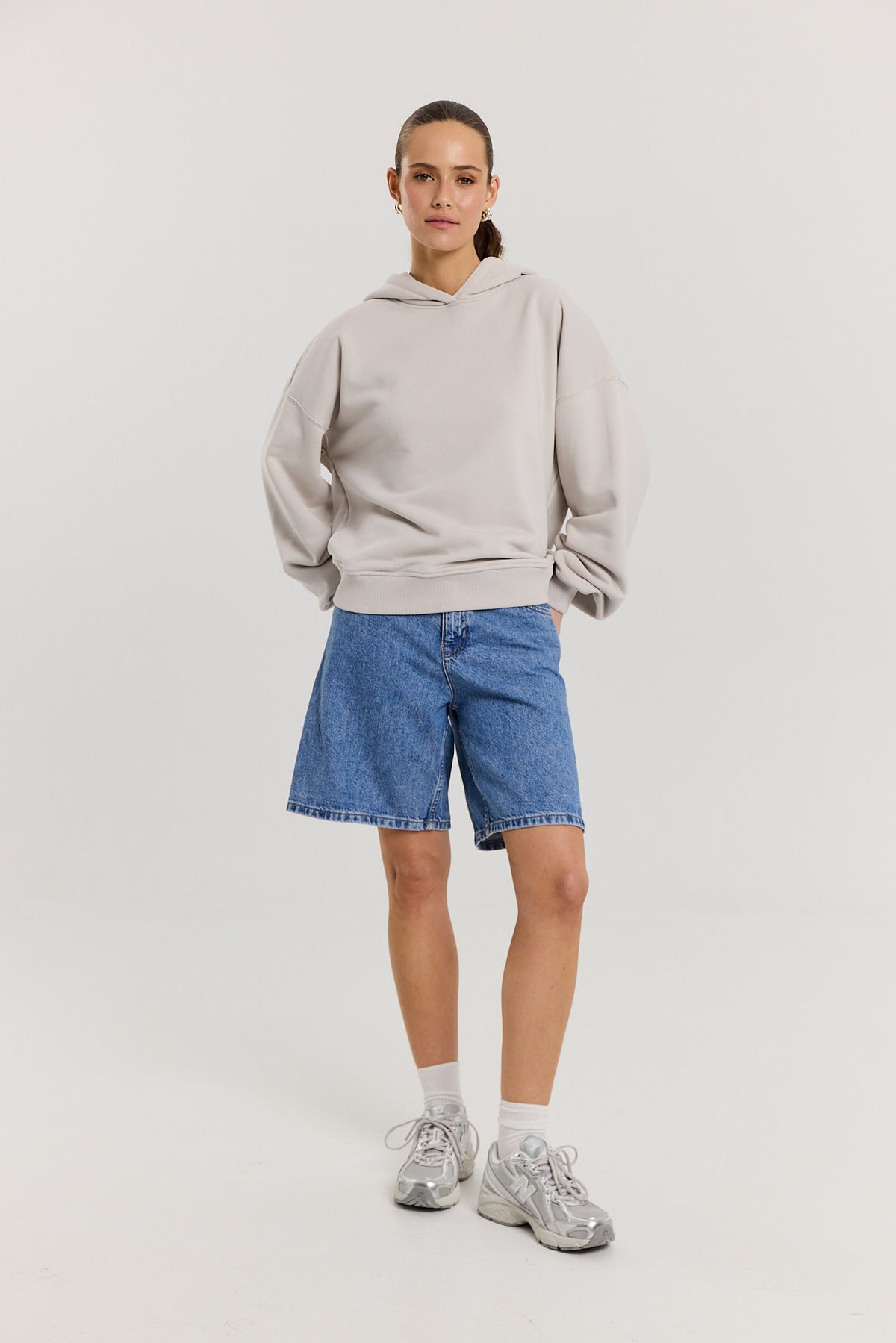 Bluza Boyfriend Hoodie almond milk