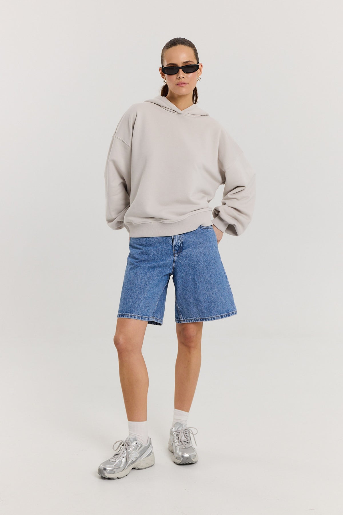 Bluza Boyfriend Hoodie almond milk