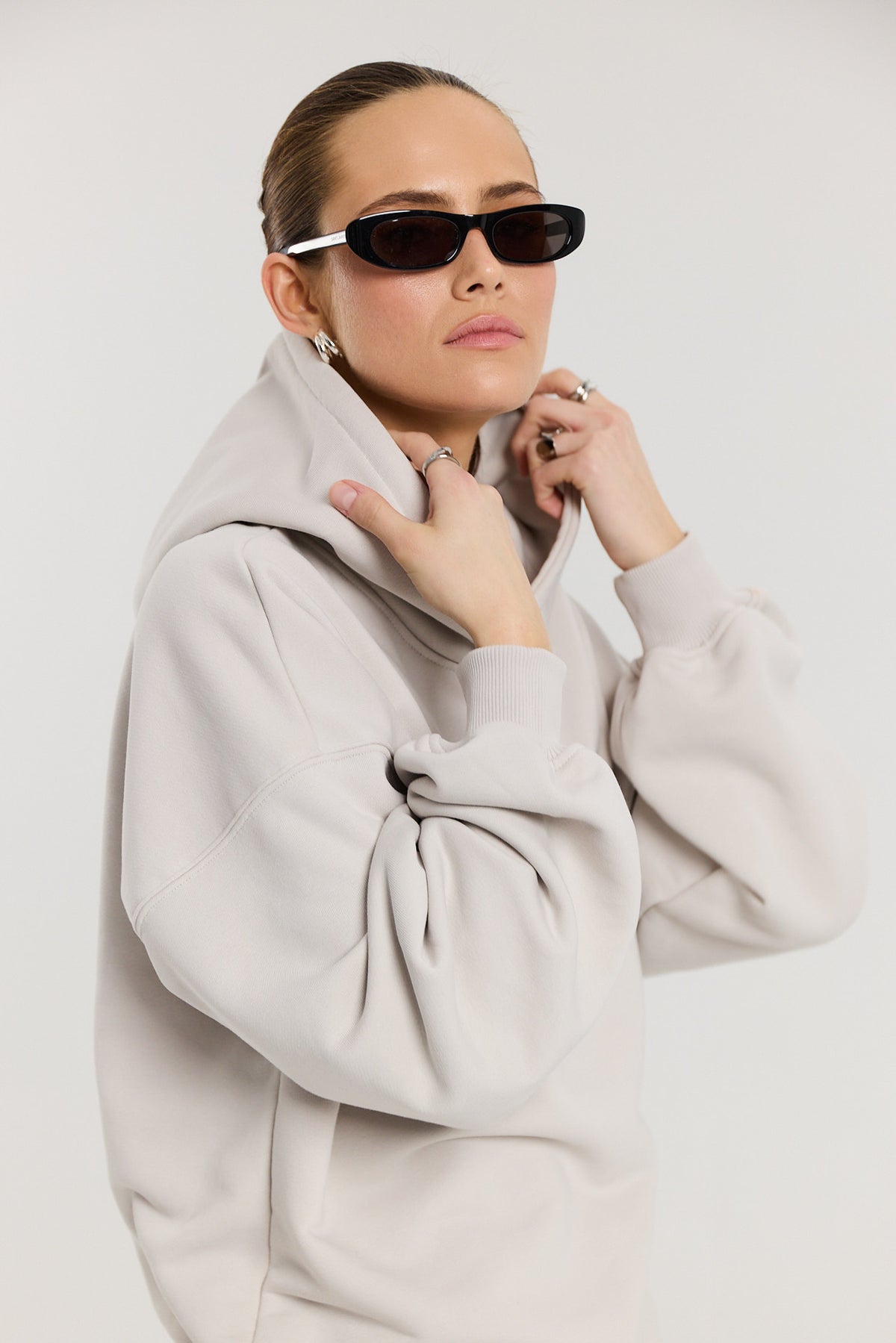 Bluza Boyfriend Hoodie almond milk