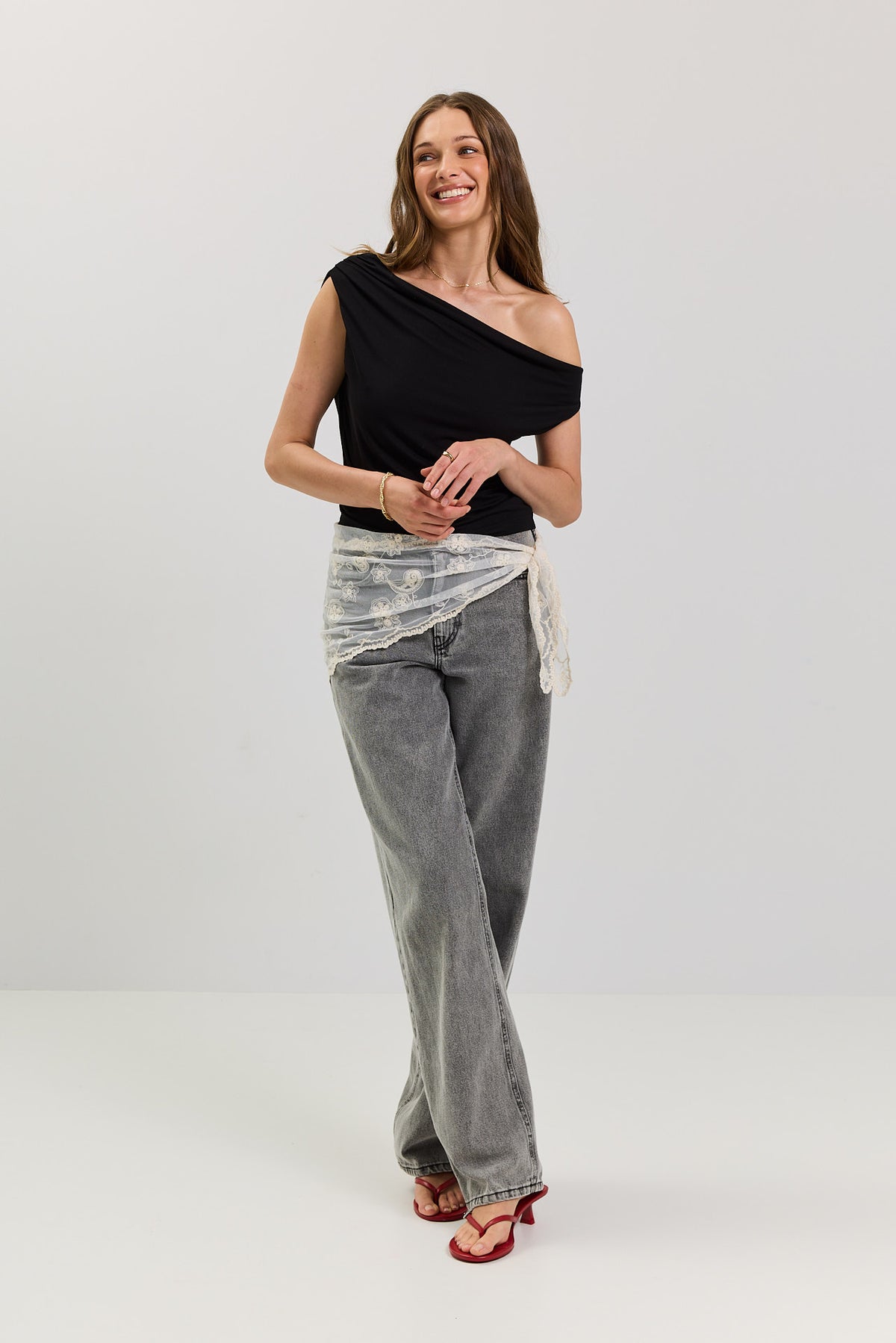 Top Heidi bamboo black