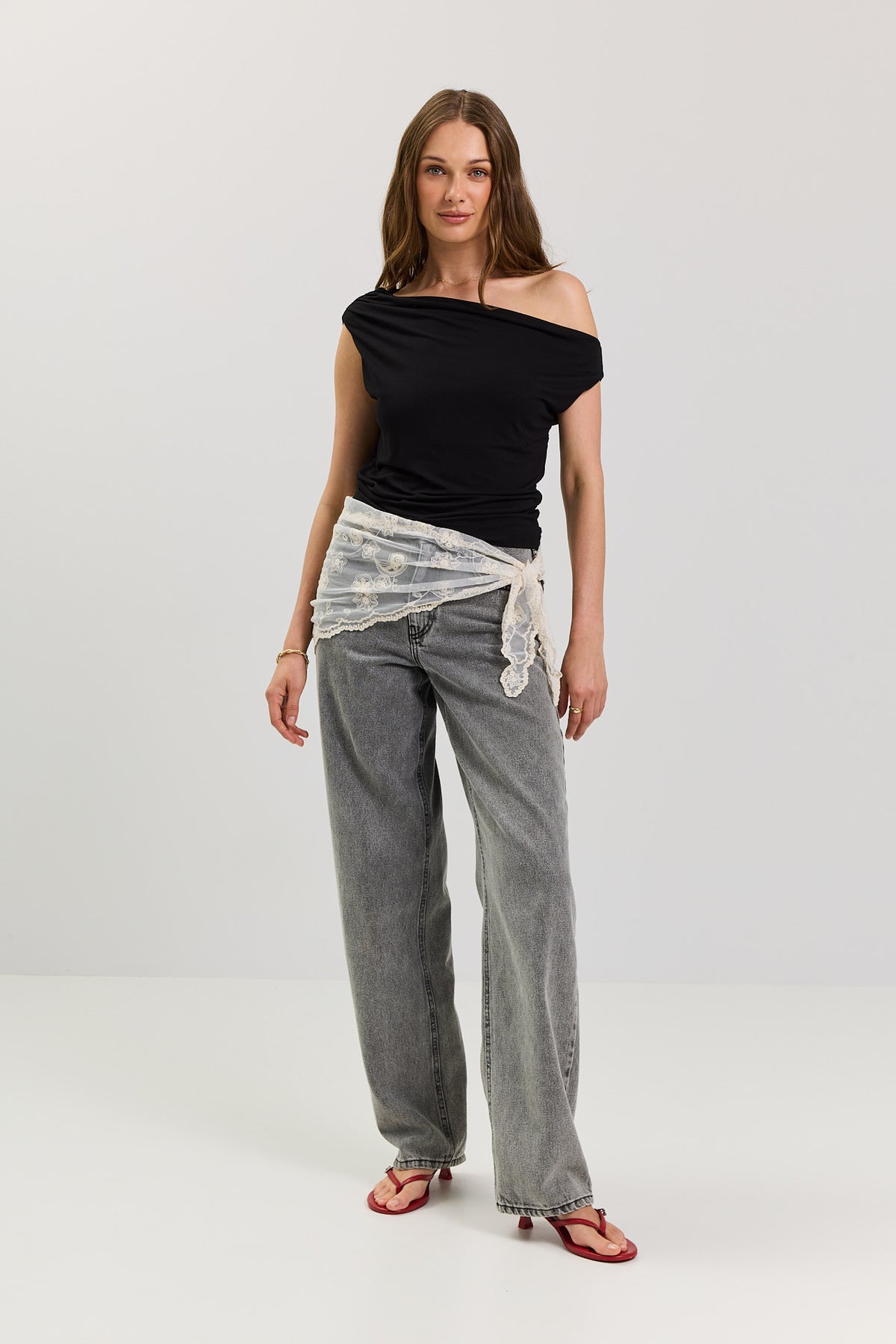 Top Heidi bamboo black