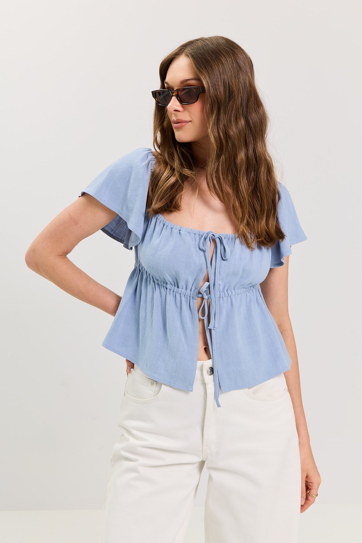 Top Nelly powder blue