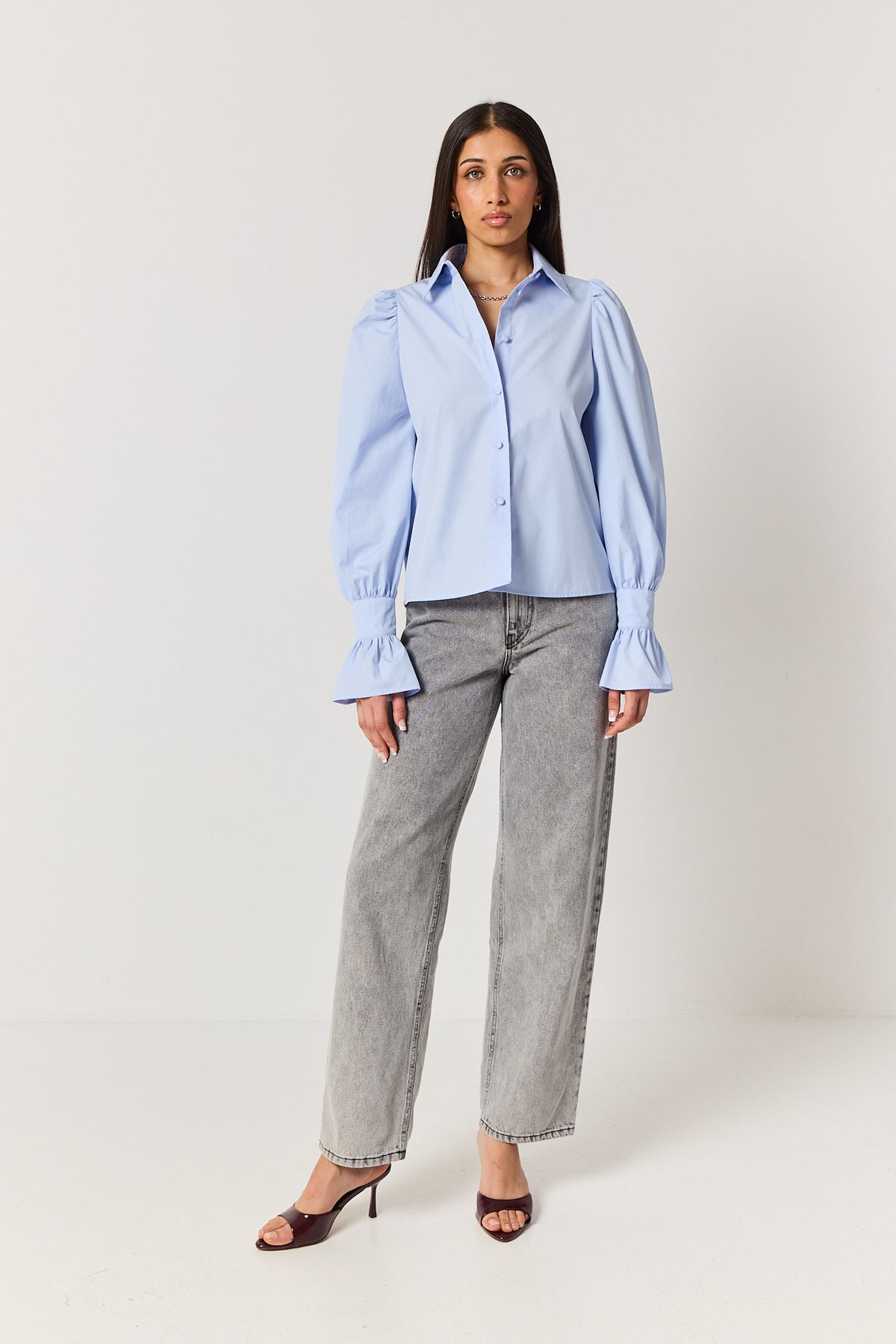 Koszula Emma powder blue